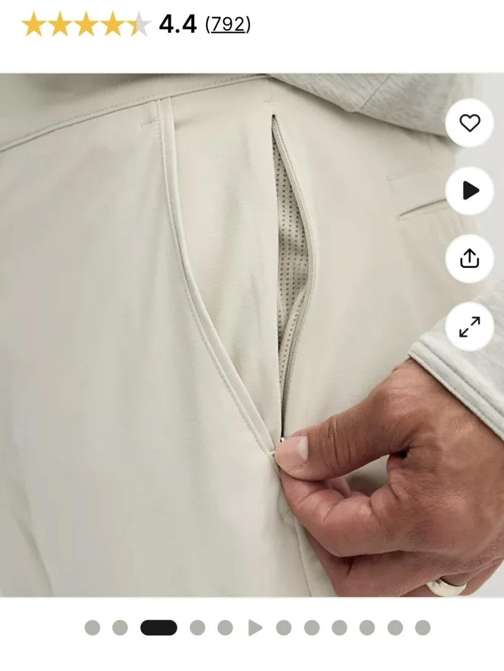 Men's Slim Straight Chino Pants in Tan